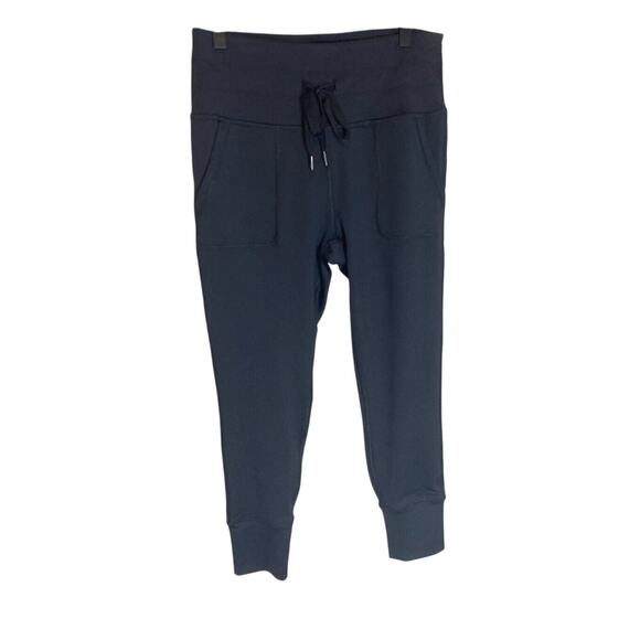 NWOT Layer 8 Cropped Spandex :Loungewear Goth Medium Joggers - Picture 1 of 5